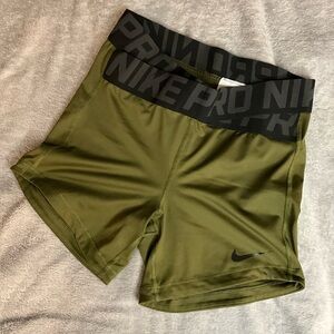 Nike Olive Green Women's Shorts